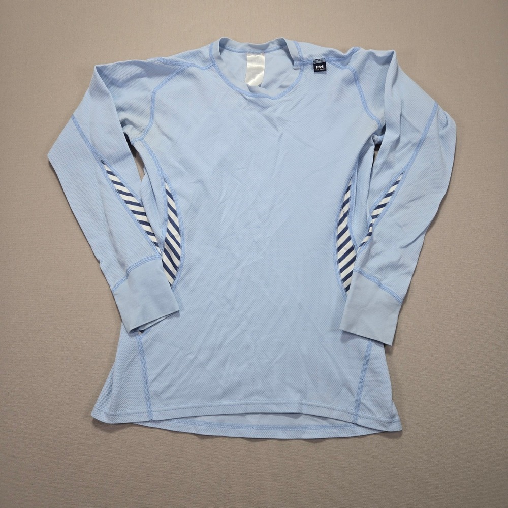 Helly‎ Hansen LIFA Active Solen Long Sleeve Women's Blue Stripe Athletic Size M